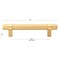 Gliderite Hardware 3-3/4 in. Center to Center Satin Gold Solid Steel Bar Pull - 4006-96-SG 4006-96-SG-1 - alternate 3